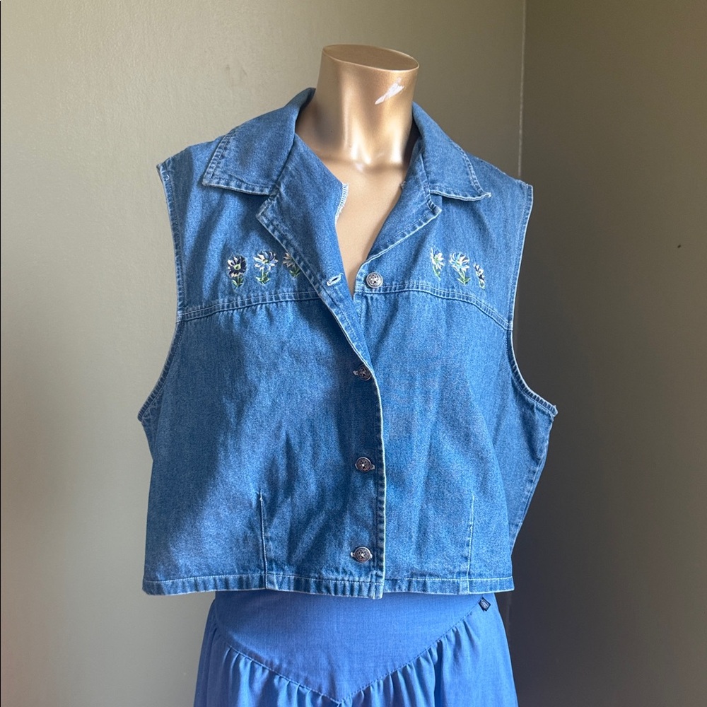 Bobbie Brooks Blue Denim Vest